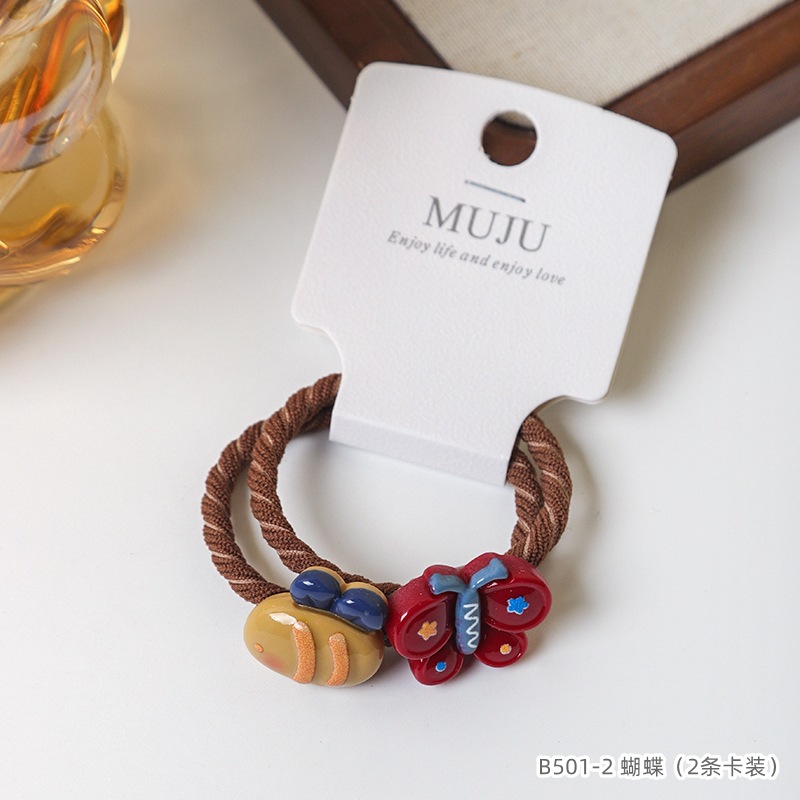 Ligas coreanas premium para cabello