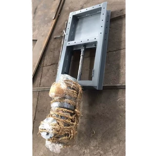 【可定制】粉尘电动插板阀放料阀排渣阀鱼塘渠道污水刀型闸板阀