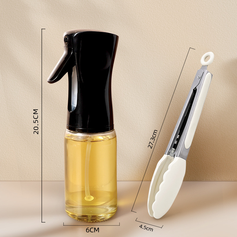 Botella de pulverización de aceite para freidora de aire, botella de pulverización de aceite para cocina, botella de pulverización de niebla de control de aceite, botella de condimento de alta presión, lata