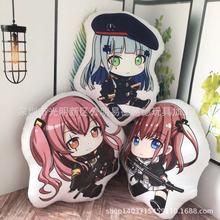 漫展热销手游二次元周边毛绒抱枕少女前线抱枕靠垫午睡枕睡觉趴枕