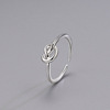 Brand fashionable one size ring, silver 925 sample, simple and elegant design, wholesale