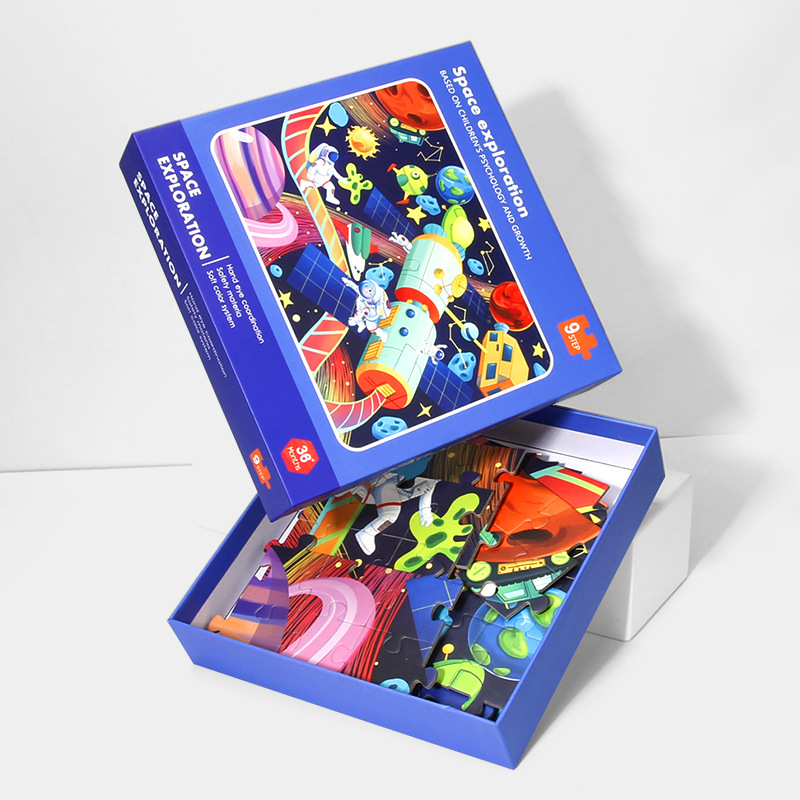 Rompecabezas infantil transfronterizo avanzado rompecabezas de tráfico de animales de gran bosque rompecabezas de educación temprana mecha cognitivo Warrior Puzzle
