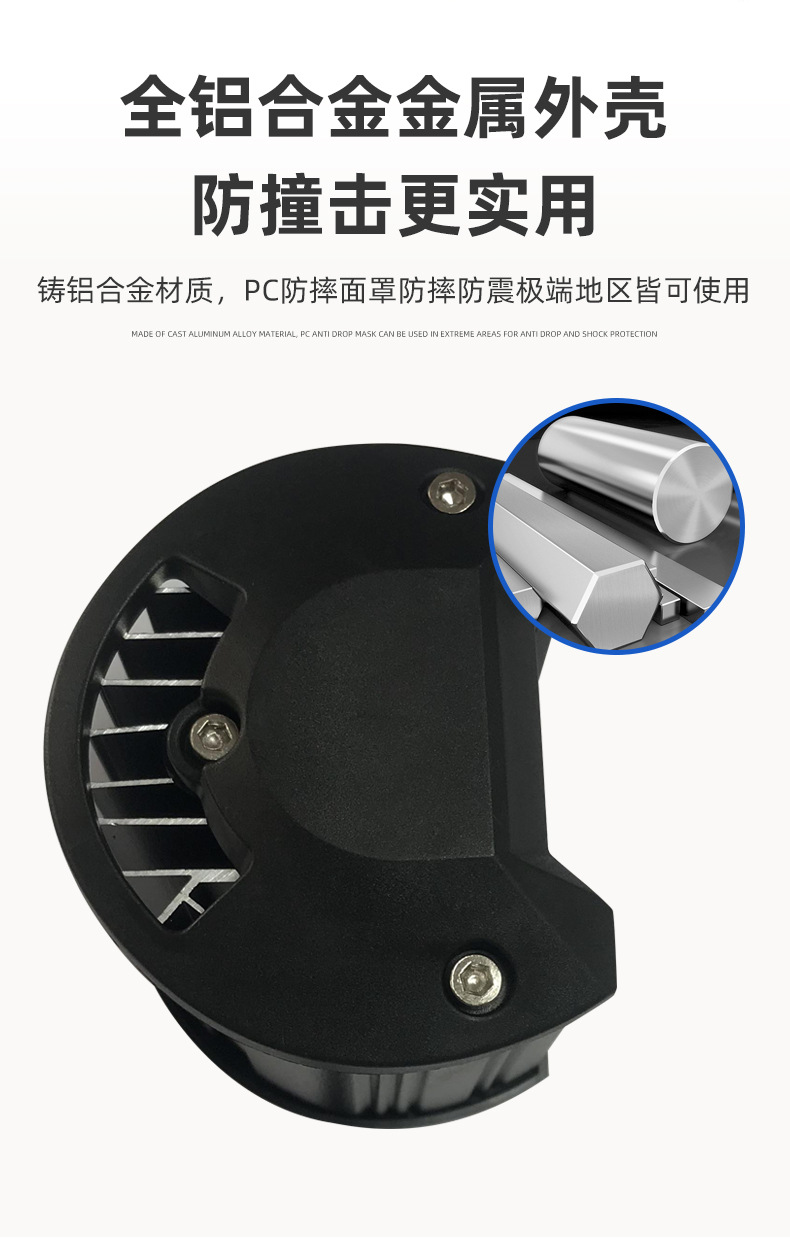 Led Three-Eye Model with Strobe External Auxiliary Inspection 4inch Work Light Headlight Off-Road Vehicle Modification Spotlight