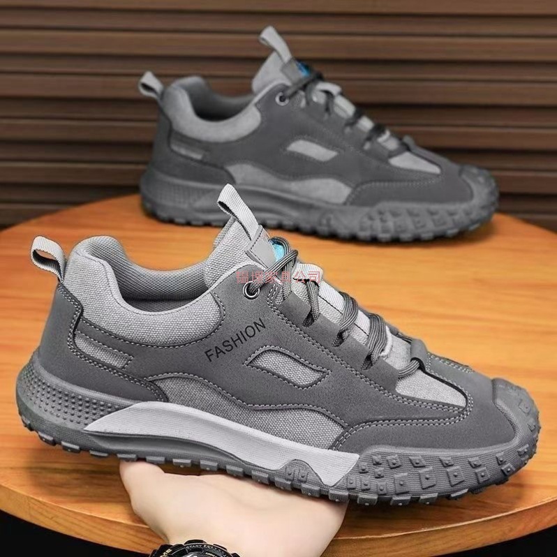2025爆款男鞋工地舒适鞋男四季款防滑耐磨厚底潮流透气工作鞋夏季