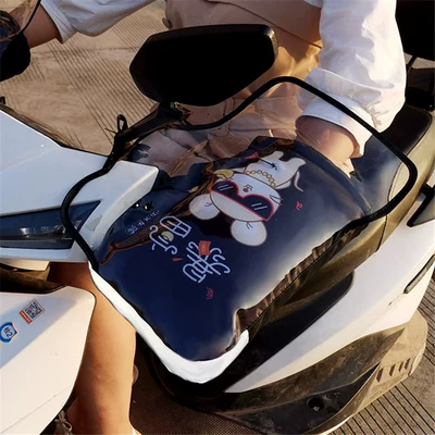 Motorcycle Handle Cover – warm waterproof battery car gloves - one-size-fits-all-pvc-integrated-waterproof-cover-reflective-strips-thumb-plus-velvet-rich-mouse
