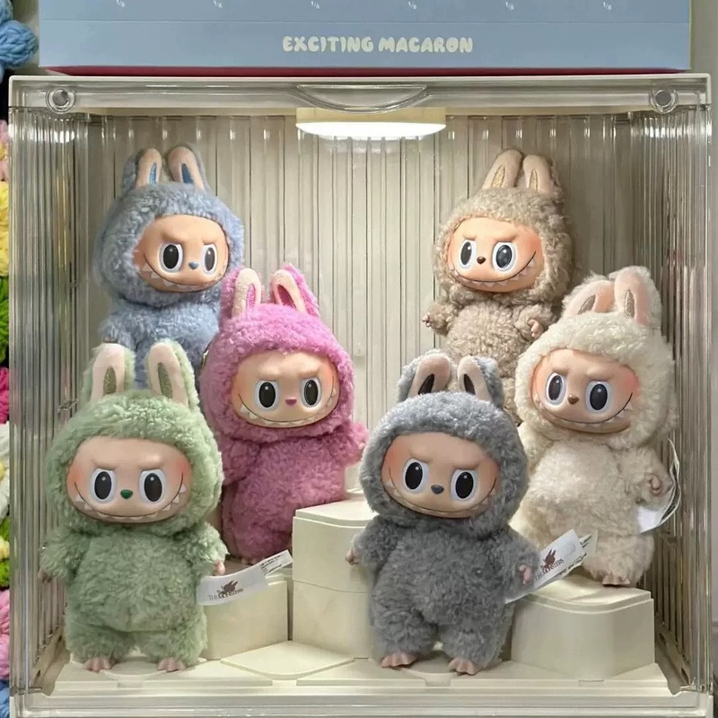 在庫あり LA Bubu 第一世代シリーズ ビニールフェイス ブラインドボックス マカロン トレンディ ギフト ペンダント 人形 ぬいぐるみ|undefined