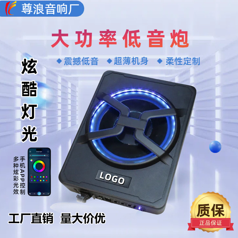源头工厂直销汽车音响低音炮有源10寸车载座椅下超薄炮音箱