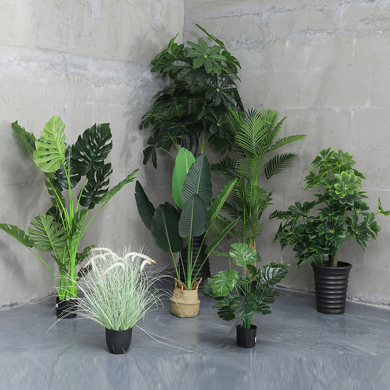 仿真发财树大型落地盆栽植物 塑料假树客厅室内花装饰假绿植盆景|undefined