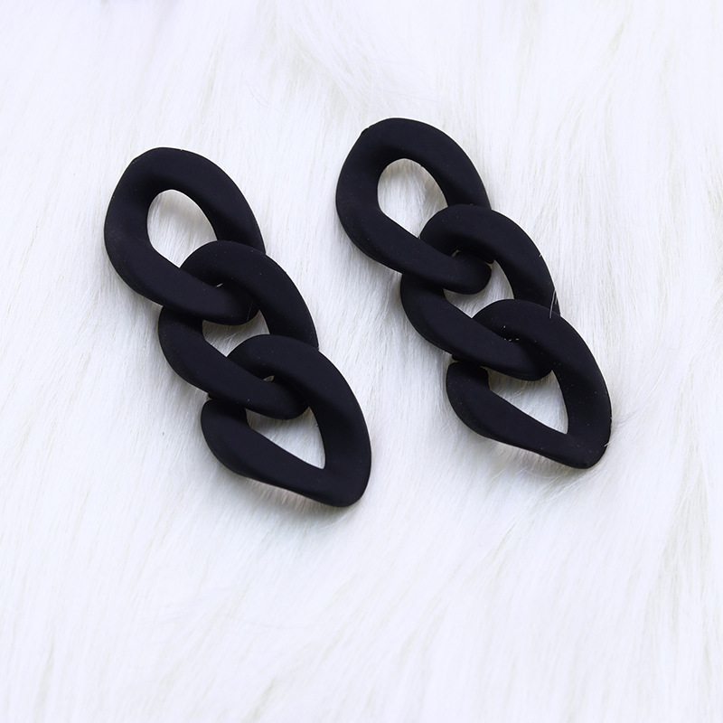 13g Weight Drop Earrings Classification 1 Pair Quantity Daily Occasion Acrylic Material Geometric Pattern Women'S Gender Spray Paint Design Simple Style Style 1 Pair Simple Style Geometric Spray Paint Arylic Drop Earrings 3