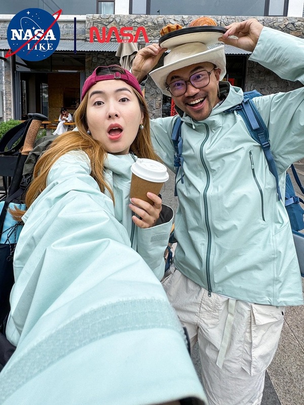 NASALIKE サンストーン同スタイル ボグラ LT 中国登山 MONT X-PRO 山染めグリーン ハードシェル ジャケット|undefined