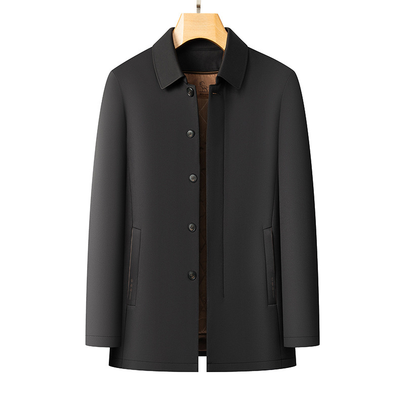Middle-aged men's business casual detachable liner cotton jacket, 2026 autumn and winter thickened warm versatile cotton coat Middle-aged men's business casual detachable liner cotton jacket, 2026 autumn and winter thickened warm versatile cotton coat