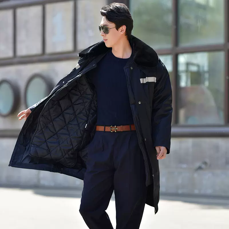 定制多功能救灾棉服加厚冬季棉大衣防寒保暖工作服中长款防寒服