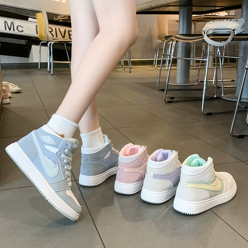 Air jordan, high universal sneakers, white shoes, autumn
