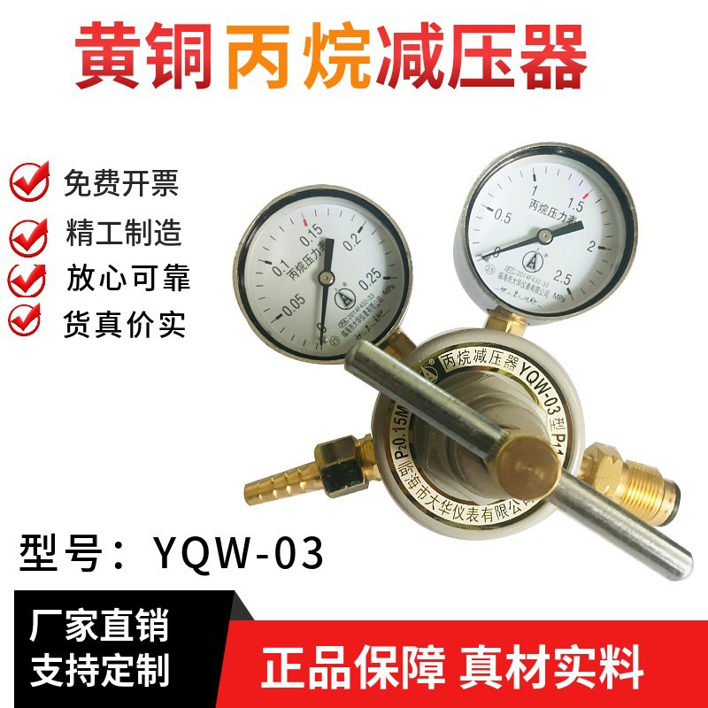 勇超牌丙烷减压器/丙烷减压阀YQW-03 临海市大华仪表有限公司制造
