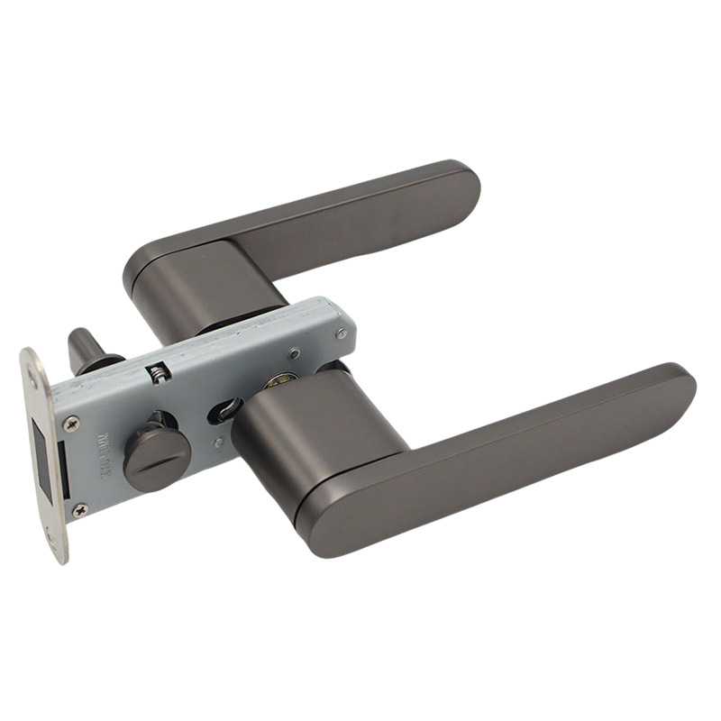 Cerradura de puerta de madera ecológica minimalista italiana con manija de puerta incrustada sin llave cerradura de puerta de absorción de baño cerradura de puerta de dormitorio