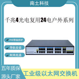 户外系列网管型交换机千兆4光电复用24电SFP机架式工业级交换机