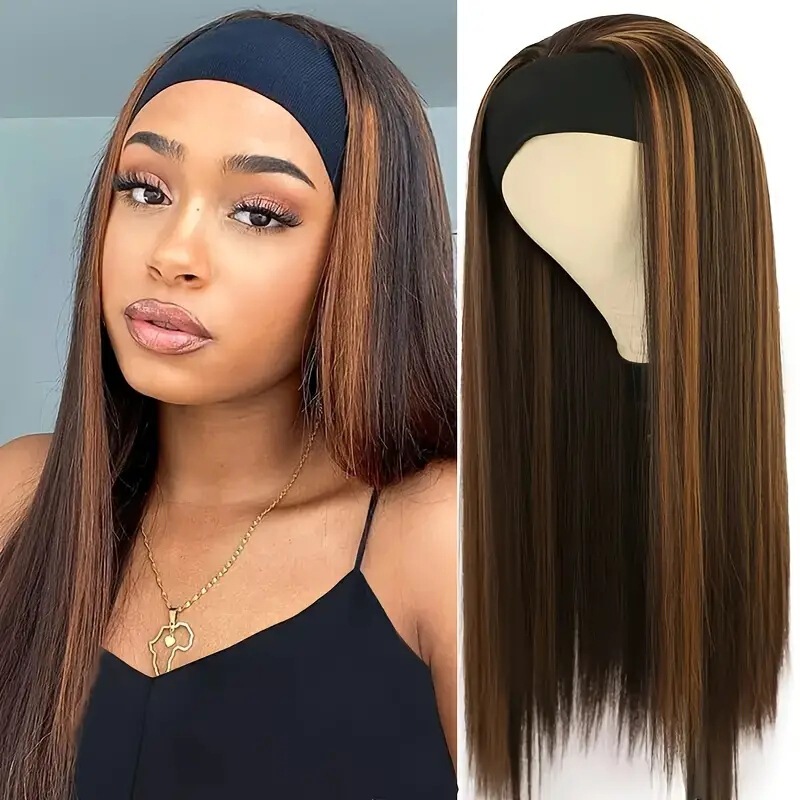 European and American Wig Headband Wig Hairband Wig Machine-Made Ice Silk Bandage Headgear Artificial Hair European and American Wig Headband Wig Hairband Wig Machine-Made Ice Silk Bandage Headgear Artificial Hair