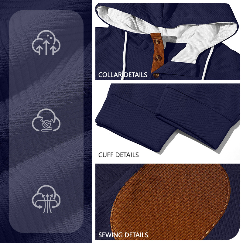 Transfronterizos otoño y invierno hombres europeos y estadounidenses Amazon dos piezas Jacquard callejera moda ocio deportivo con sombrero