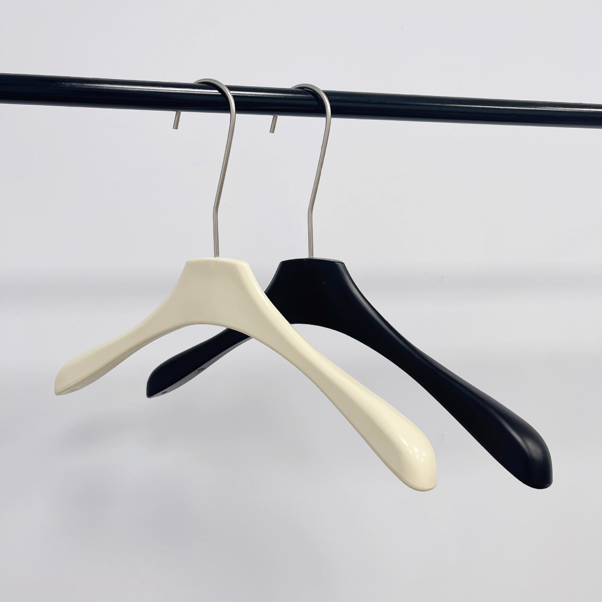 實木衣架服裝店專用高檔烤漆木頭衣撐褲架女裝店無痕木質衣撐