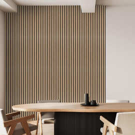 木纹墙贴墙面装饰防水背景墙纸跨境客厅几何竖纹家居装饰墙纸pvc