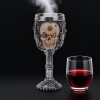 萬聖節3D機械骷髅高腳杯酒吧氛圍家居裝飾擺件樹脂工藝品馬克杯