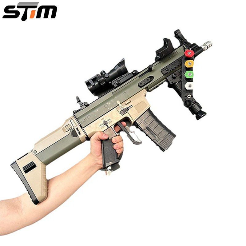 跨境新品仿真网红洗车泡沫枪家用SCAR水枪高压清洗机可折叠喷枪