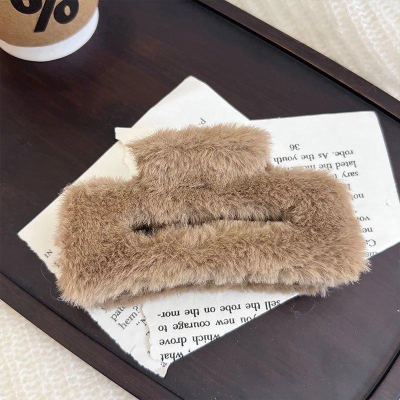 플러시 스퀘어 다크 브라운-11cm