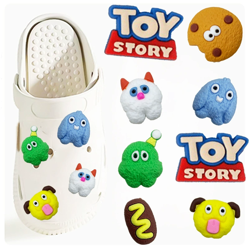 Мультяшный милый маленький монстр пещерная обувь обувь цветочная обувь украшения DIY пещерная обувь набор обуви аксессуары обувь застежка обувь украшения