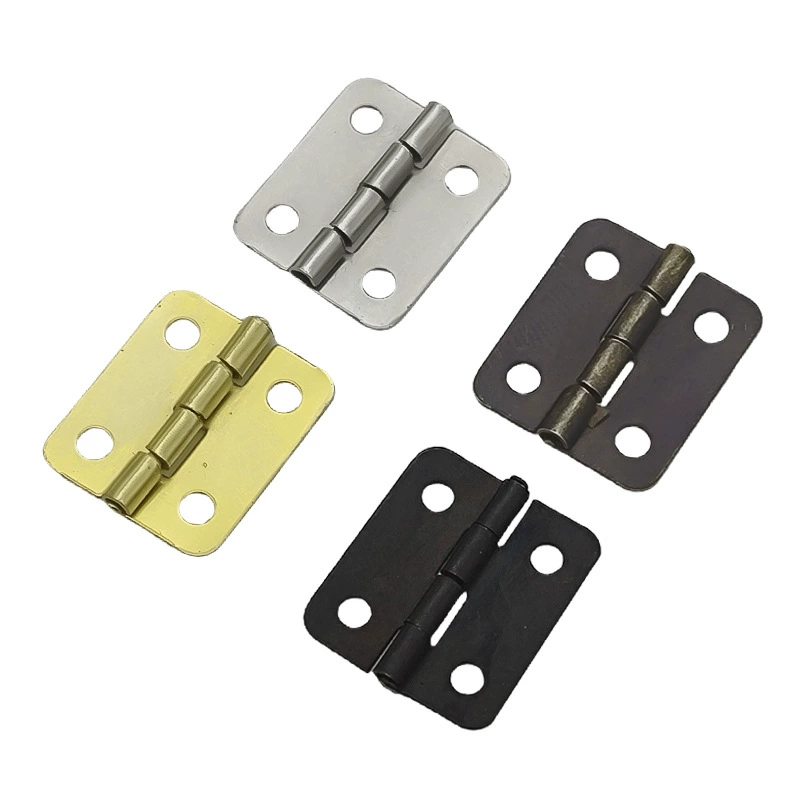 Оптовая продажа 6 точек закругленные углы плоский открытый антикварный бронзовый стеганый лист железный лист подарочная коробка деревянная коробка англас упаковка 18*16mm