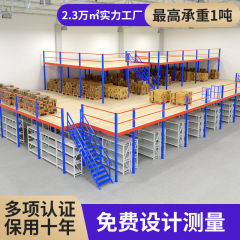 屋根裏の棚工場は全国の屋根裏のプラットフォームの現物倉庫の二階の隔層の卸売りの重い倉庫の棚を建てます。
