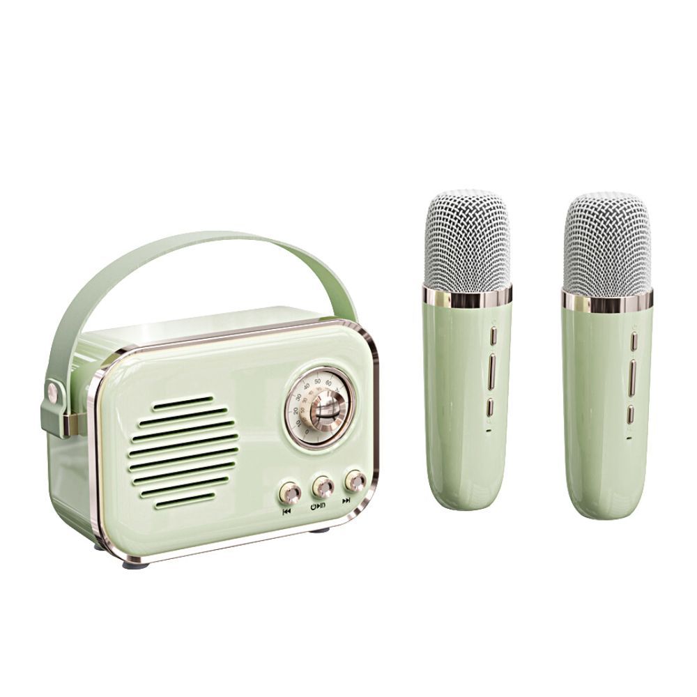 Transfronterizo C20 micrófono inalámbrico micrófono todo en uno Bluetooth inalámbrico canción nacional K canto infantil audio familiar