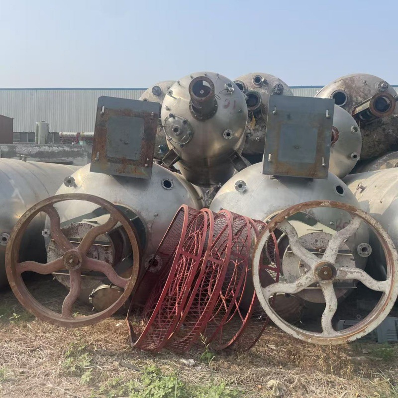 二手钛材工业发酵罐 304级液体固体发酵搅拌设备 5-20吨