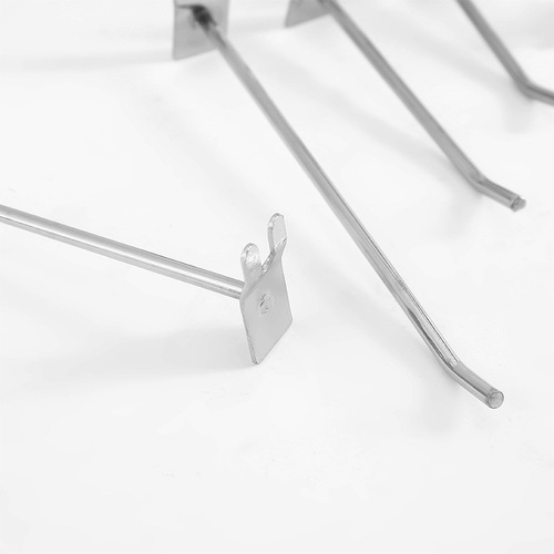 Factory direct sales supermarket shelves aluminum plate hooks thickened high quality aluminum groove plate hooks accessories on the wall shelf hooks