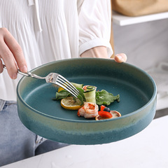 A5L陶瓷湯盤深盤家用大盤子沙拉盤大號深口徑剁椒魚頭水煮魚小龍