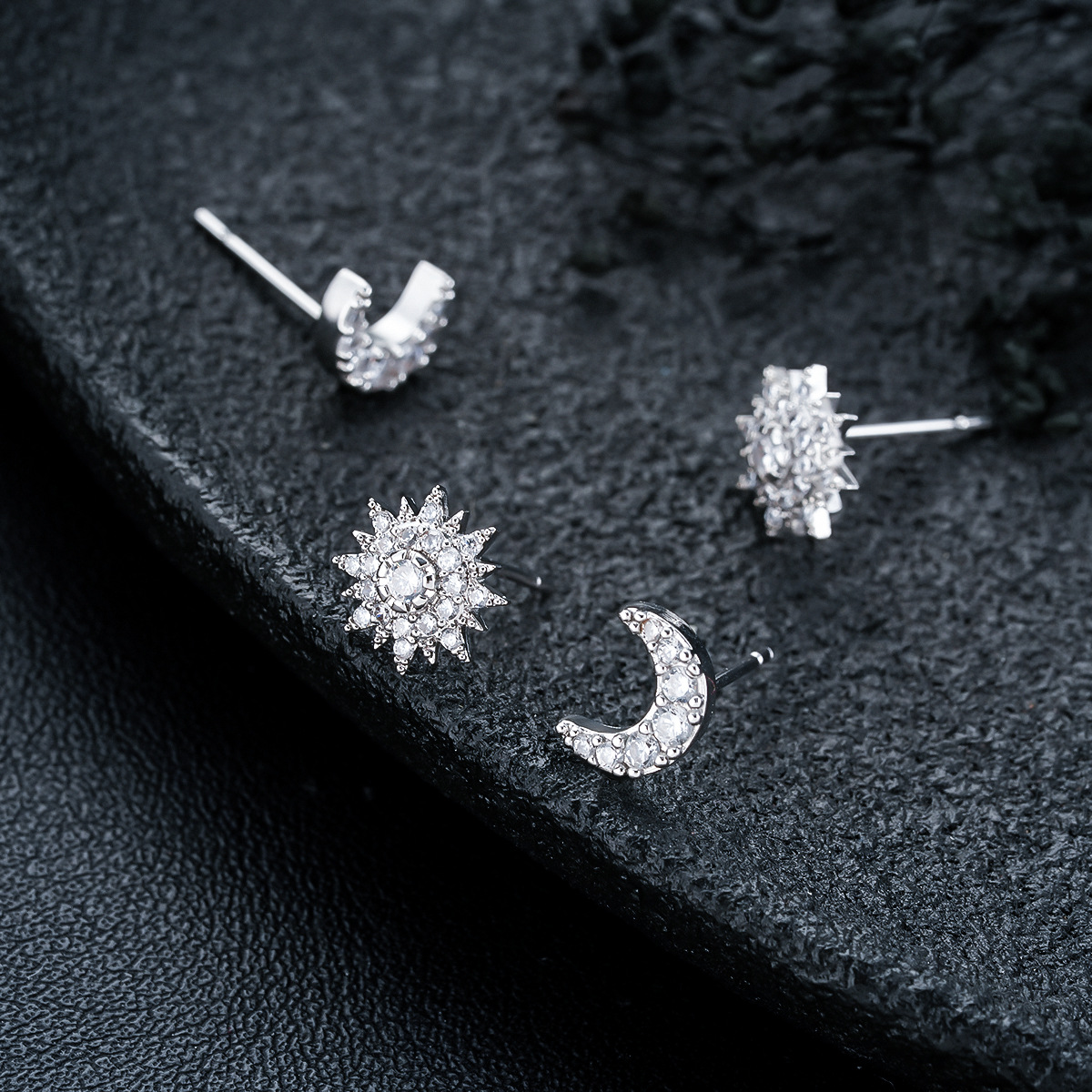 Men's Titanium Stud And Small Hoop Earrings Hypoallergenic Set_voghion.com