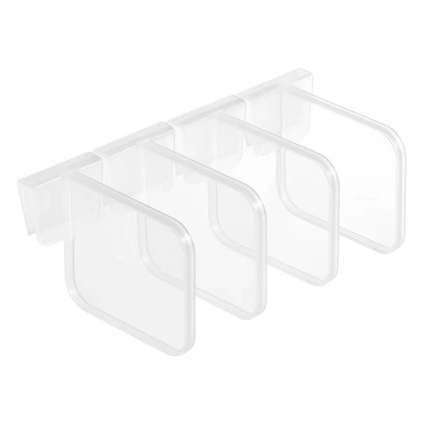 Бытовой холодильник Сепаратор Зажим для хранения напитков Соус Бутылка Сортировка прозрачная фиксирующая Пряжка Бесплатная регулировка