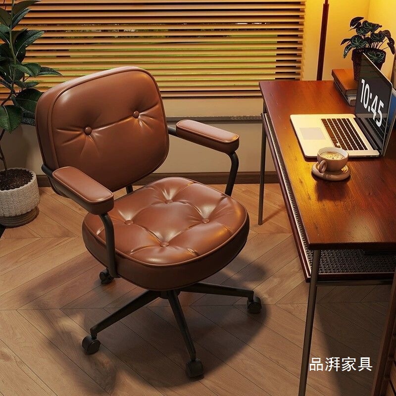 Medieval-Style Computer Chair, Ergonomic, Adjustable, Swivel Chair, Comfortable for Long Sitting, Suitable for Girls' Bedroom, Makeup Chair