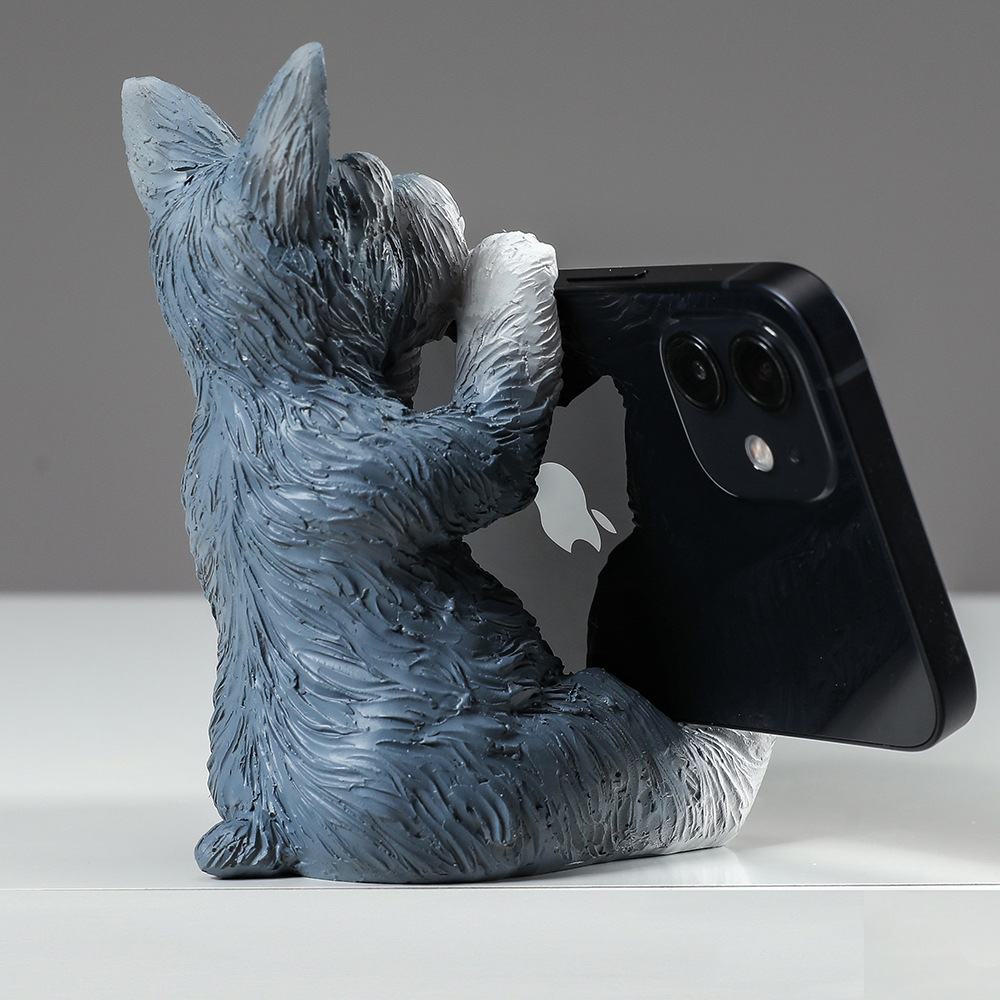 Cute Schnauzer Phone Stand