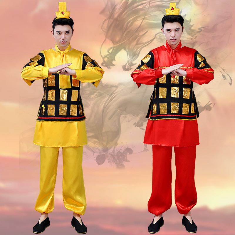 Ancient soldier costumes, men's ancient armor, opera performance costumes, Mulan costumes, general's Hanfu