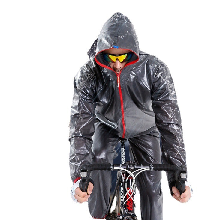 Mountain bike Sports outdoor split raincoat rain pants suit men's and women's waterproof cycling clothes sun protection poncho