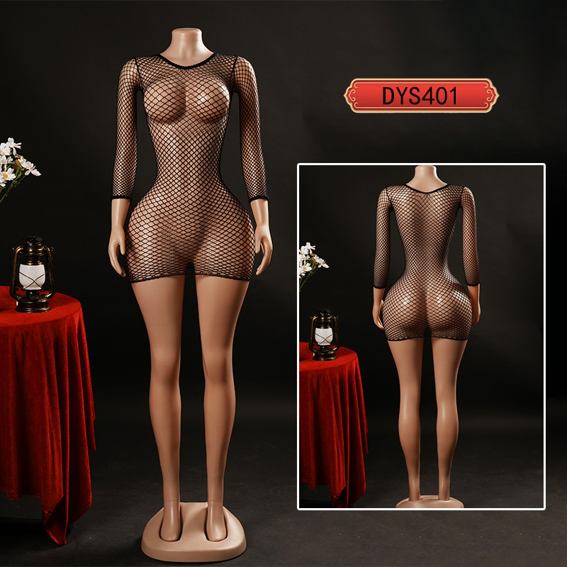 Body de Malla con Encaje y Tirantes de Nailon para Citas de Pareja