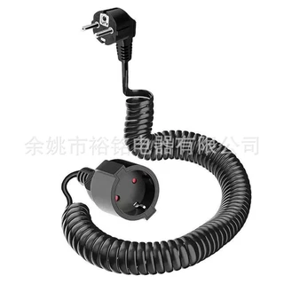欧规PU/PVC 弹簧线 电话线 欧规螺旋延长线 法式延长线 IP4 4对插