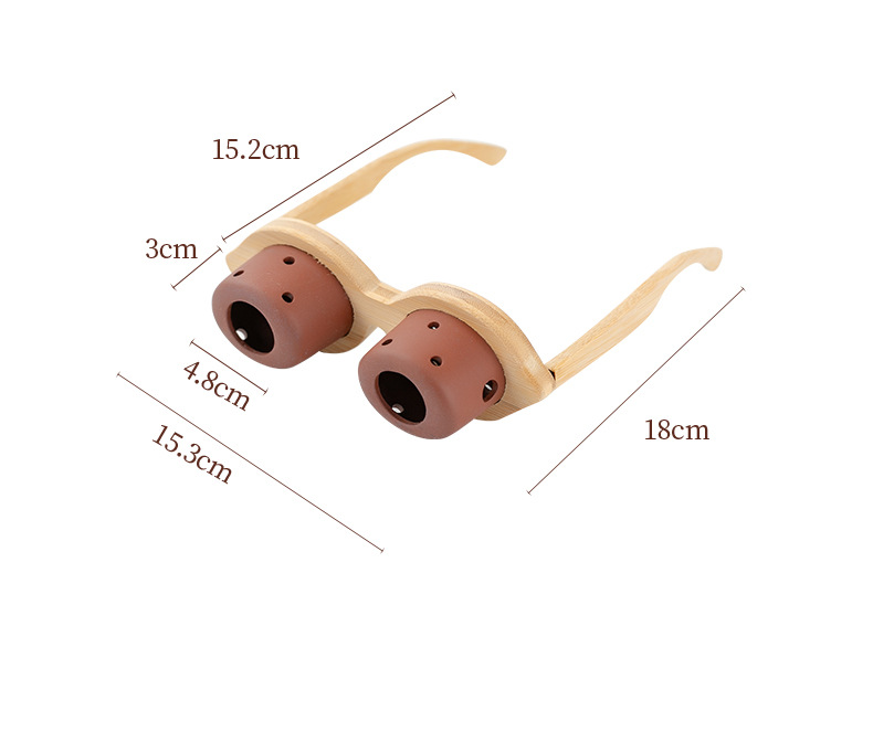 Eye Moxibustion Device Two-Port Purple Clay Eye Care Warm Moxa Box with Gift Box quality and texture