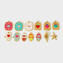 ŷ���羳ins���Բ�ɫ��ħ֮�۵��͵�׹��18K�����DIY��Ʒ���