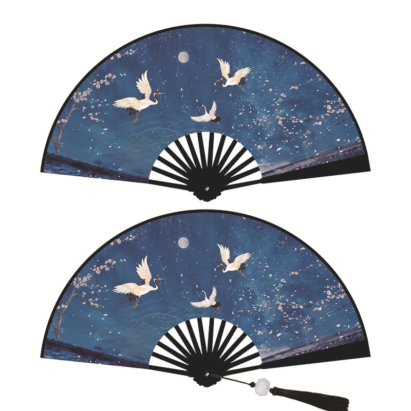 8 인치 양면 동일 (술이있는 크레인 댄스 구름)