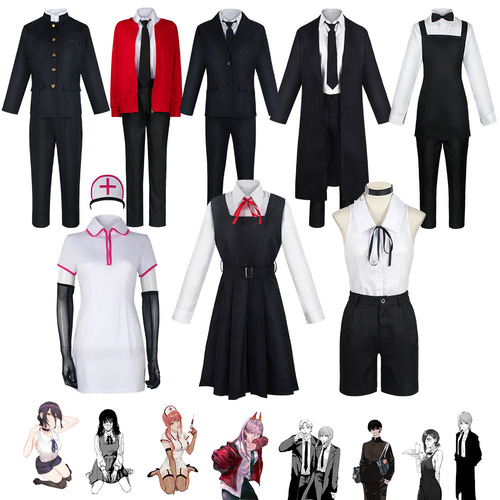 Electric Man Cosplay as Demon Hunter Pawagitada Kazunobu and Magica in a Chainsaw Man Costume