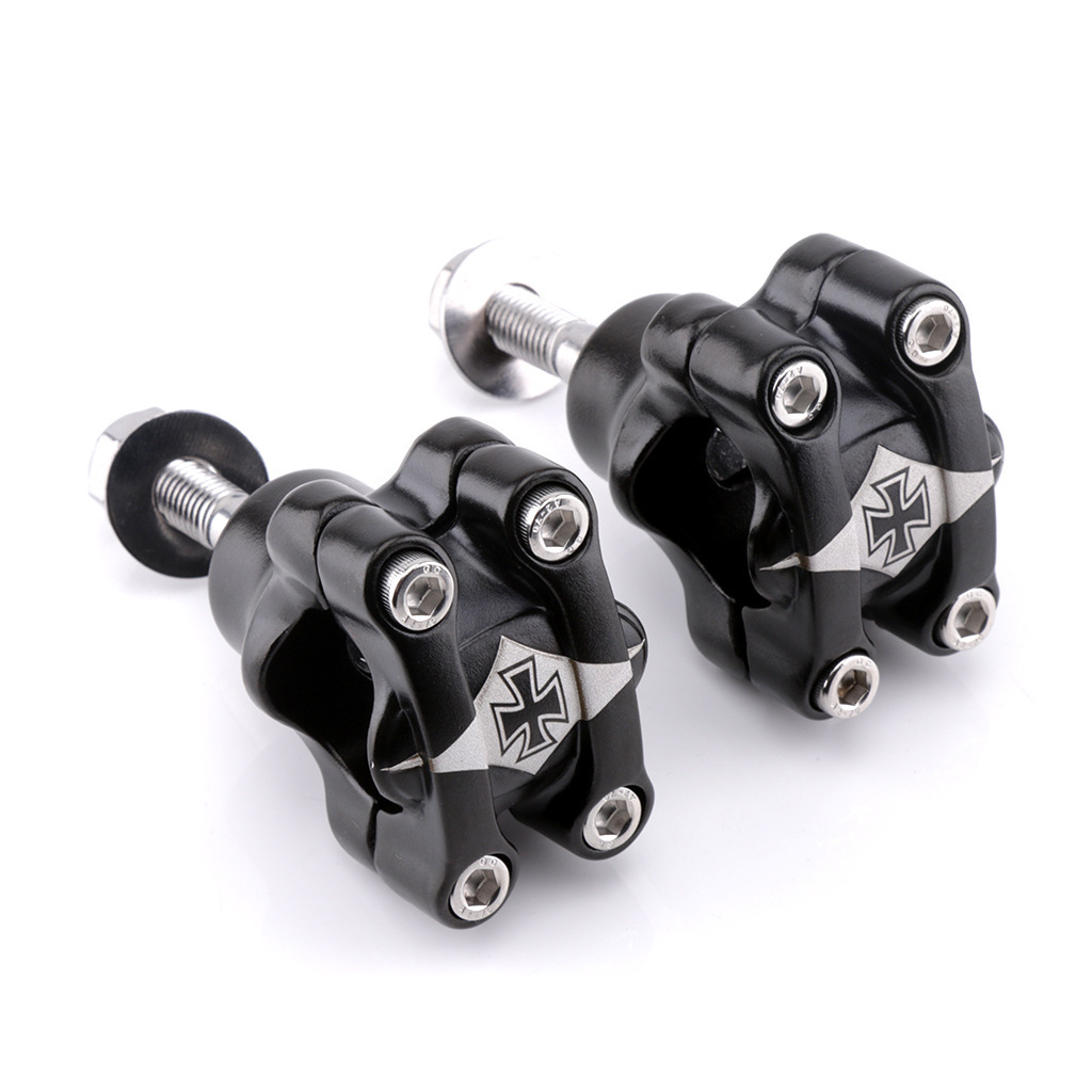 Motocicleta retro código de presión manillar de aleación de aluminio asiento fijo reducción 28,6mm manillar presión universal código bloque de presión