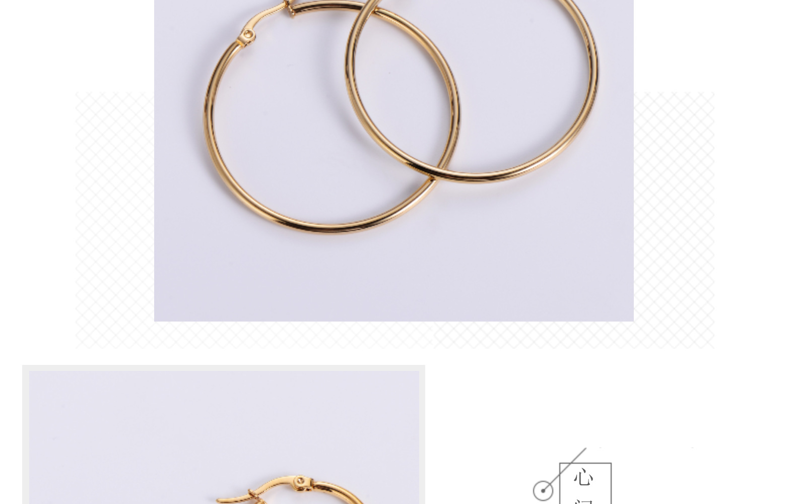 All Seasons Season 1 Pair Simple Style Circle Plating 304 Stainless Steel No Inlaid 18K Gold Plated Stainless Steel Earrings