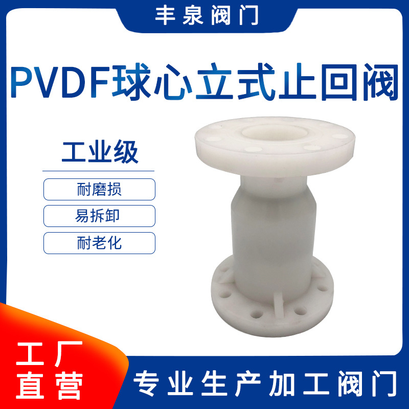 PVDF升降立式止回阀 PVDF球芯式止回阀 氟塑料法兰止回阀