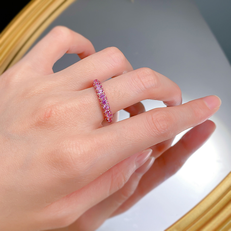 4g Weight Zircon Inlay Material Rings Classification Daily Occasion Sterling Silver Material Geometric Pattern Women's Gender Plating Design Casual, Elegant Style Sterling Silver Geometric Zircon Rings 12
